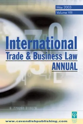 Moens |  International Trade and Business Law Review | Buch |  Sack Fachmedien