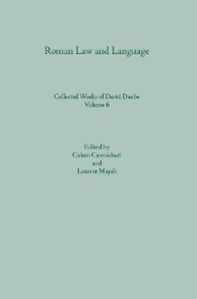 Carmichael / Mayali |  Roman Law and Language | eBook | Sack Fachmedien