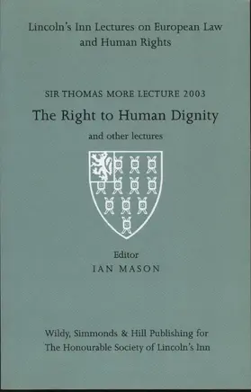 Mason |  Sir Thomas More Lectures 2003 | Buch |  Sack Fachmedien