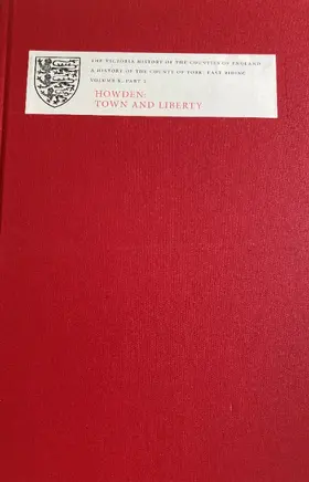 Crouch |  A History of the County of York: East Riding | Buch |  Sack Fachmedien