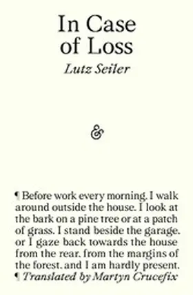 Seiler |  In Case of Loss | eBook | Sack Fachmedien