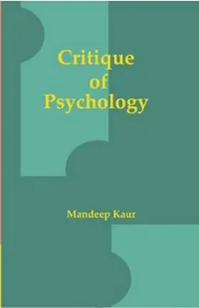 Kaur |  Critique of Psychology | eBook | Sack Fachmedien