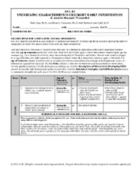 Aspy |  Underlying Characteristics Checklist - Early Intervention (UCC-EI) | Buch |  Sack Fachmedien