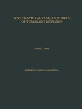 Rodean |  Stochastic Lagrangian Models of Turbulent Diffusion | eBook | Sack Fachmedien