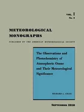 Craig |  The Observations and Photochemistry of Atmospheric Ozone and their Meteorological Significance | eBook | Sack Fachmedien