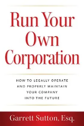 Sutton |  Run Your Own Corporation | eBook | Sack Fachmedien