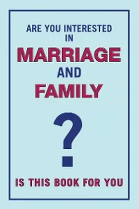 Chandra |  Are You Interested in Marriage and Family | eBook | Sack Fachmedien
