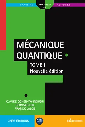 Cohen-Tannoudji / Diu / Laloë |  Mécanique Quantique - Tome 1 | eBook | Sack Fachmedien