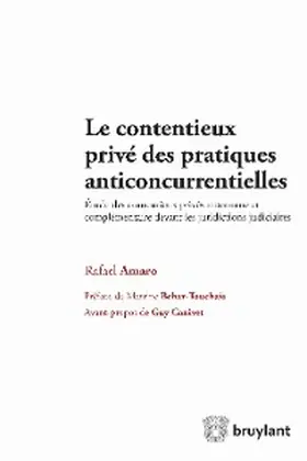 Amaro |  Le contentieux privé des pratiques anticoncurrentielles | eBook | Sack Fachmedien