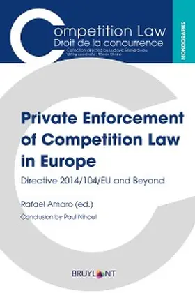 Amaro |  Private Enforcement of Competition Law in Europe | eBook | Sack Fachmedien