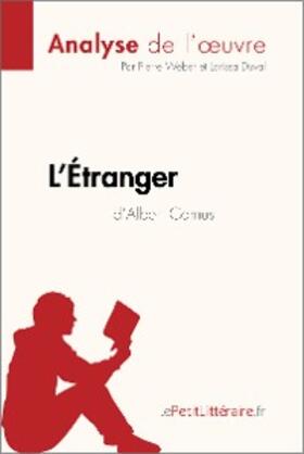 Weber / Duval |  L'Étranger d'Albert Camus (Analyse de l'oeuvre) | eBook | Sack Fachmedien