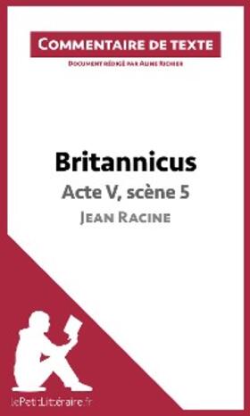 Richier | Britannicus de Racine - Acte V, scène 5 | E-Book | sack.de