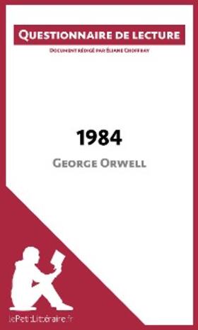Choffray |  1984 de George Orwell | eBook | Sack Fachmedien