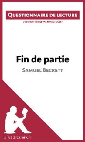Cerf |  Fin de partie de Samuel Beckett | eBook | Sack Fachmedien