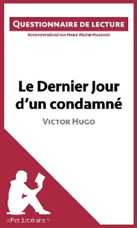 Maudoux |  Le Dernier Jour d'un condamné de Victor Hugo | eBook | Sack Fachmedien