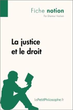Hacken |  La justice et le droit (Fiche notion) | eBook | Sack Fachmedien