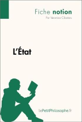Cibotaru |  L'État (Fiche notion) | eBook | Sack Fachmedien
