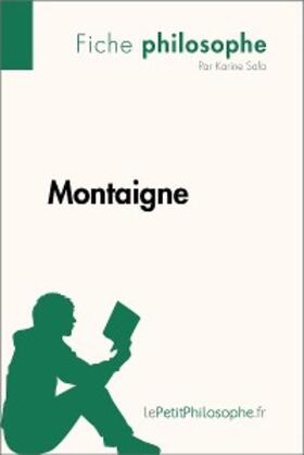 Safa |  Montaigne (Fiche philosophe) | eBook | Sack Fachmedien
