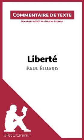 Everard |  Liberté de Paul Éluard (Commentaire de texte) | eBook | Sack Fachmedien