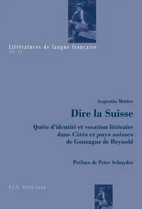 Matter |  Dire la Suisse | eBook | Sack Fachmedien