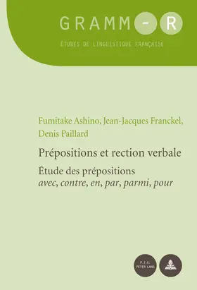 Paillard / Franckel / Ashino |  Prépositions et rection verbale | eBook | Sack Fachmedien
