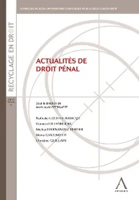 Anthemis / Collectif |  Actualités de droit pénal | eBook | Sack Fachmedien