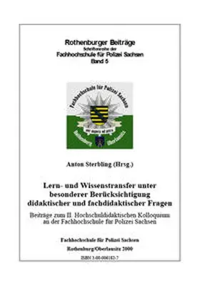 Sterbling |  Lern- und Wissenstransfer unter besonderer Berücksichtigung didaktischer und fachdidaktischer Fragen | Buch |  Sack Fachmedien