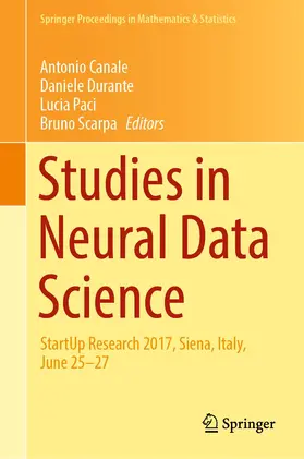 Canale / Scarpa / Durante |  Studies in Neural Data Science | Buch |  Sack Fachmedien