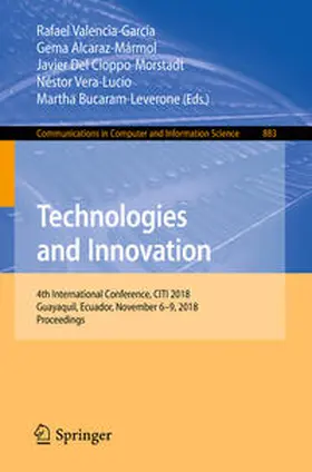 Valencia-García / Alcaraz-Mármol / Del Cioppo-Morstadt |  Technologies and Innovation | eBook | Sack Fachmedien