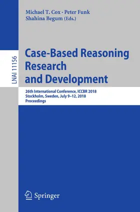 Cox / Funk / Begum |  Case-Based Reasoning Research and Development | Buch |  Sack Fachmedien