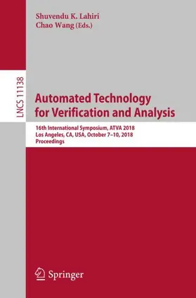 Wang / Lahiri | Automated Technology for Verification and Analysis | Buch | 978-3-030-01089-8 | sack.de