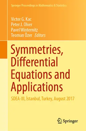 Kac / Olver / Winternitz |  Symmetries, Differential Equations and Applications | eBook | Sack Fachmedien