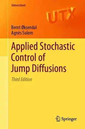 Sulem / Øksendal |  Applied Stochastic Control of Jump Diffusions | Buch |  Sack Fachmedien