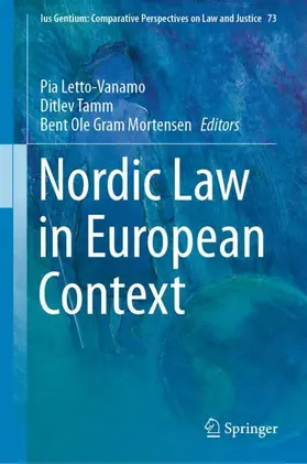 Letto-Vanamo / Gram Mortensen / Tamm |  Nordic Law in European Context | Buch |  Sack Fachmedien