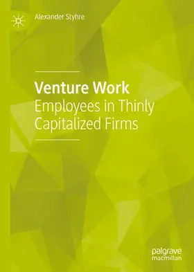 Styhre |  Venture Work | Buch |  Sack Fachmedien