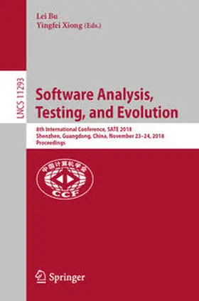 Bu / Xiong |  Software Analysis, Testing, and Evolution | eBook | Sack Fachmedien