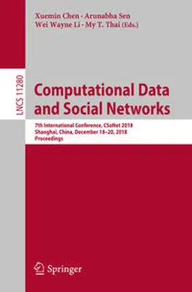 Chen / Sen / Li |  Computational Data and Social Networks | eBook | Sack Fachmedien