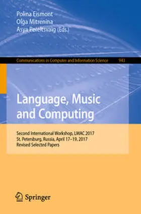 Eismont / Mitrenina / Pereltsvaig | Language, Music and Computing | E-Book | sack.de