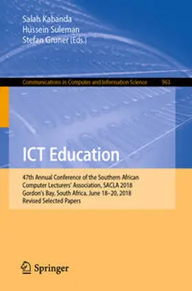 Kabanda / Suleman / Gruner |  ICT Education | eBook | Sack Fachmedien