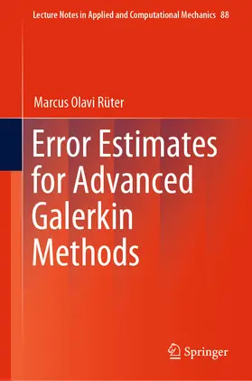 Rüter | Error Estimates for Advanced Galerkin Methods | E-Book | sack.de