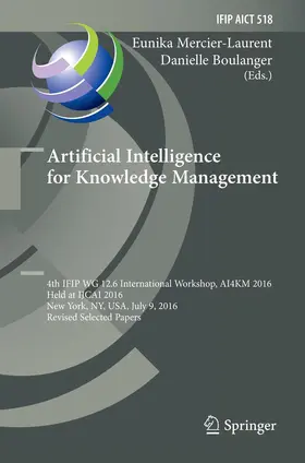 Boulanger / Mercier-Laurent |  Artificial Intelligence for Knowledge Management | Buch |  Sack Fachmedien