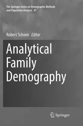Schoen |  Analytical Family Demography | Buch |  Sack Fachmedien