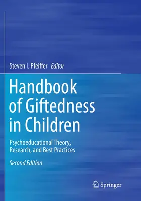 Pfeiffer |  Handbook of Giftedness in Children | Buch |  Sack Fachmedien