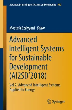 Ezziyyani |  Advanced Intelligent Systems for Sustainable Development (AI2SD'2018) | Buch |  Sack Fachmedien