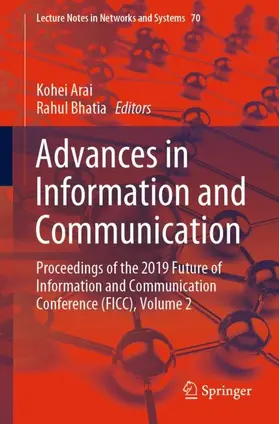 Arai / Bhatia |  Advances in Information and Communication | Buch |  Sack Fachmedien