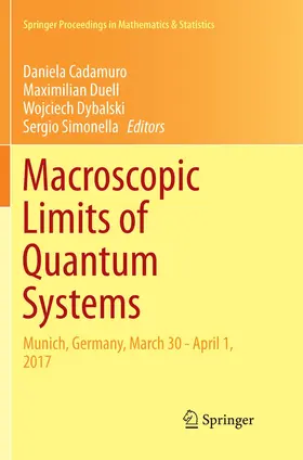 Cadamuro / Duell / Dybalski |  Macroscopic Limits of Quantum Systems | Buch |  Sack Fachmedien