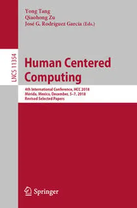 Tang / Zu / Rodríguez García |  Human Centered Computing | eBook | Sack Fachmedien