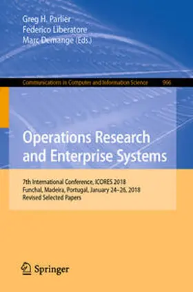 Parlier / Liberatore / Demange |  Operations Research and Enterprise Systems | eBook | Sack Fachmedien