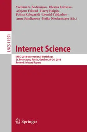 Bodrunova / Koltsova / Følstad | Internet Science | E-Book | sack.de