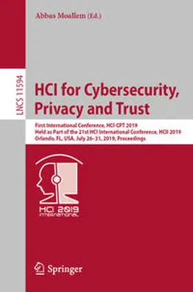 Moallem | HCI for Cybersecurity, Privacy and Trust | E-Book | sack.de